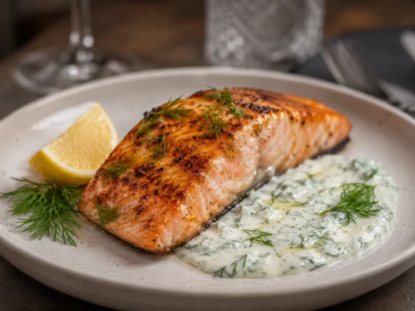 Grilled salmon